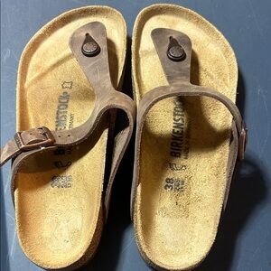 Birkenstock Brown Sandals Size 7 ladies 38 Euro